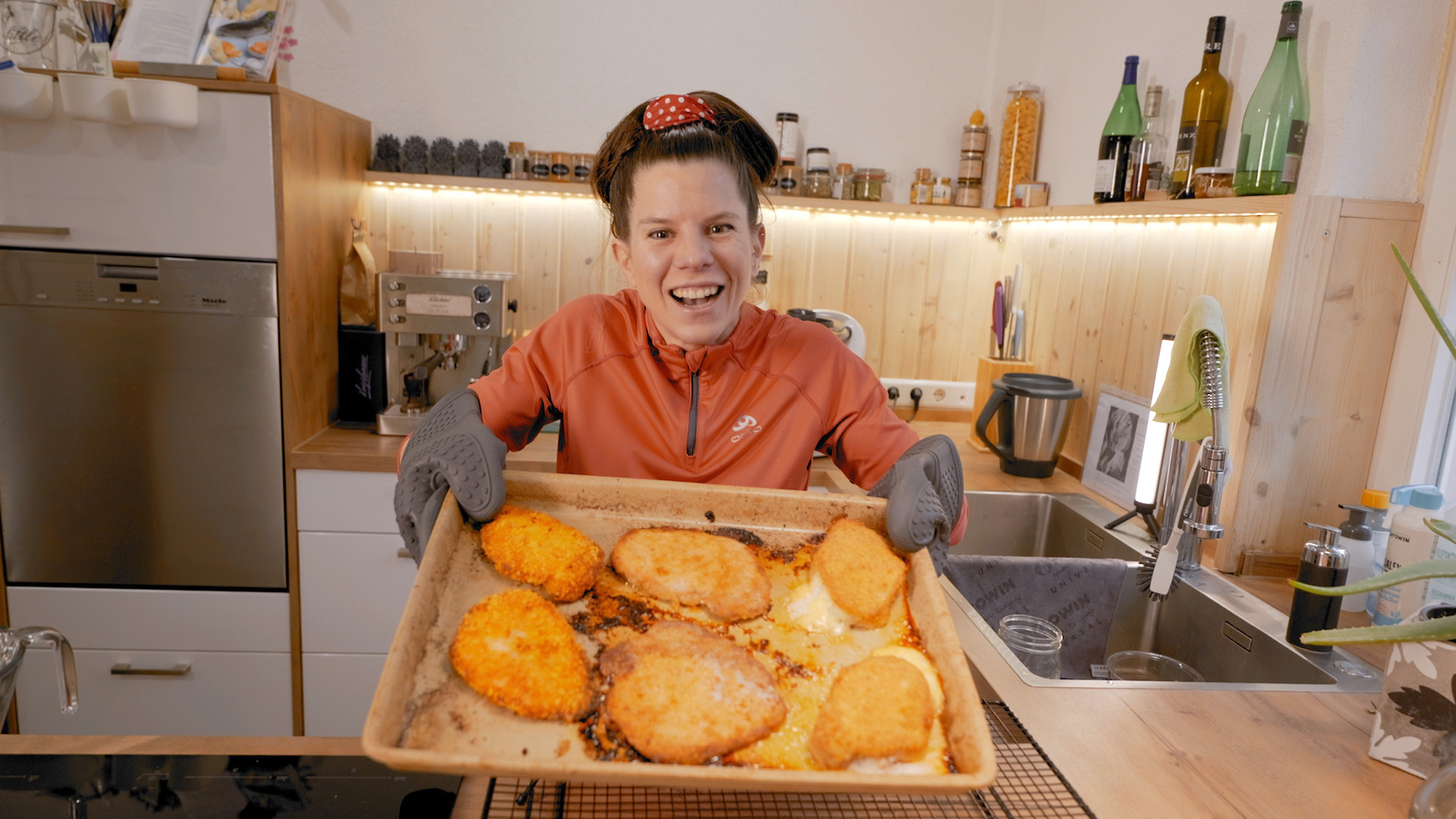 Schnitzel im großen Ofenzauberer